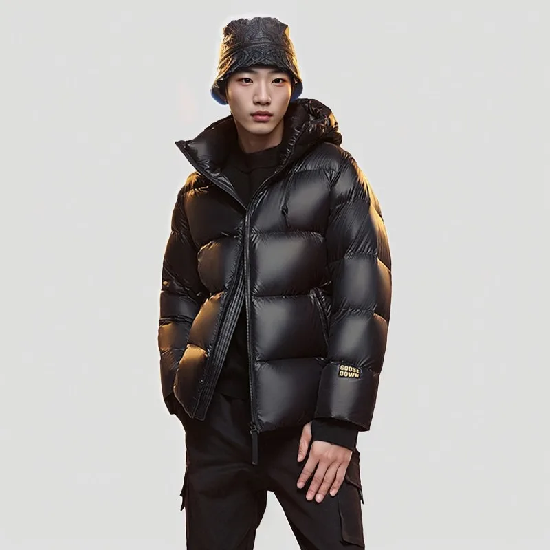 Tops de Otoño Invierno para mujer, chaqueta de plumón de ganso, capucha extraíble, gruesa, personalizada, Simple, cómoda, suave y versátil