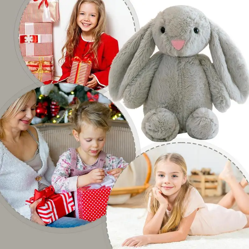 Lapin en peluche de Pâques pour tout-petits, lapin en peluche, jouet pour garçons et filles, mignon, beurre