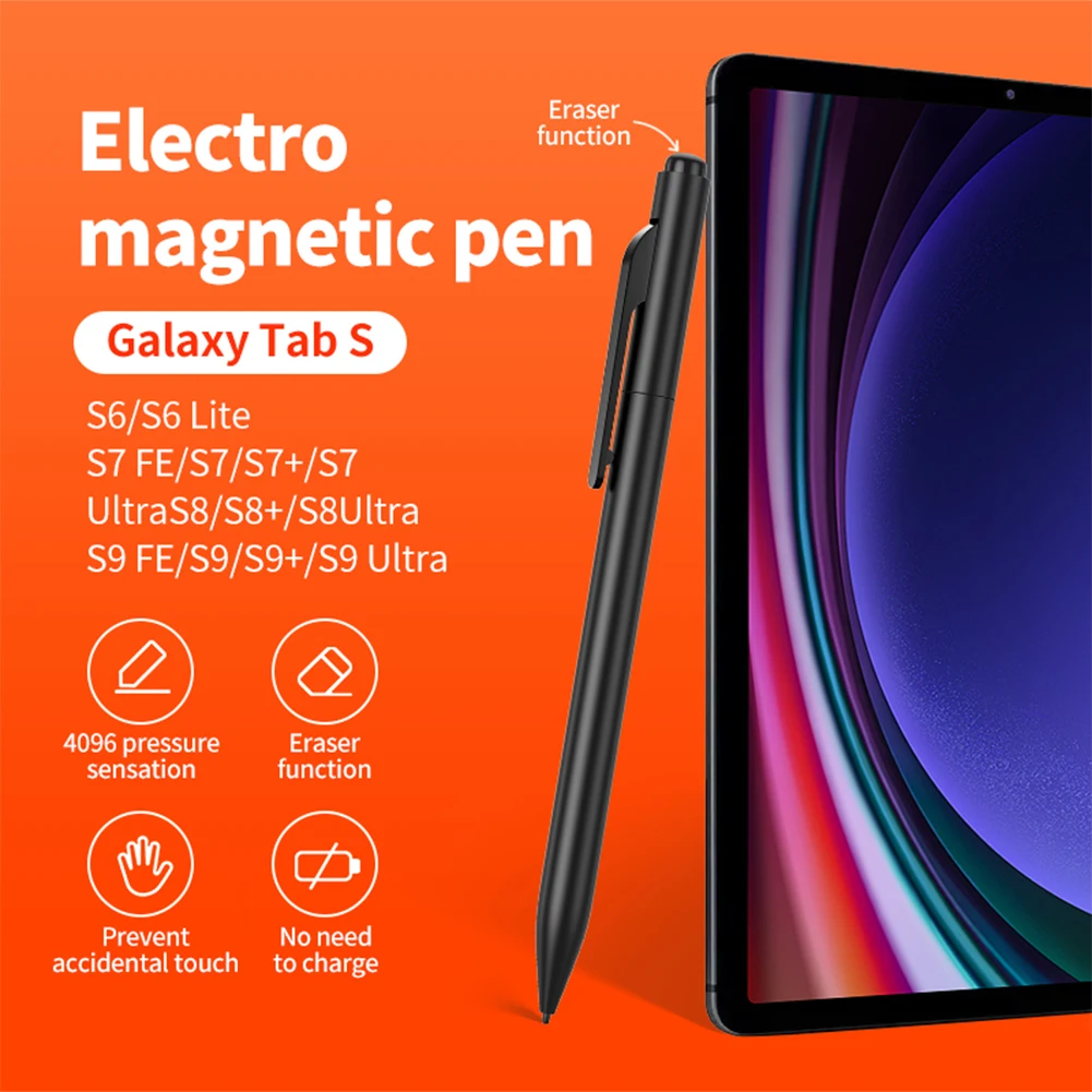 

EMR Stylus Pen for Remarkable 2 Tablet Touch Pen with Eraser Tilt 4096 Sensitivity Palm Rejection for Samsung Galaxy Tab