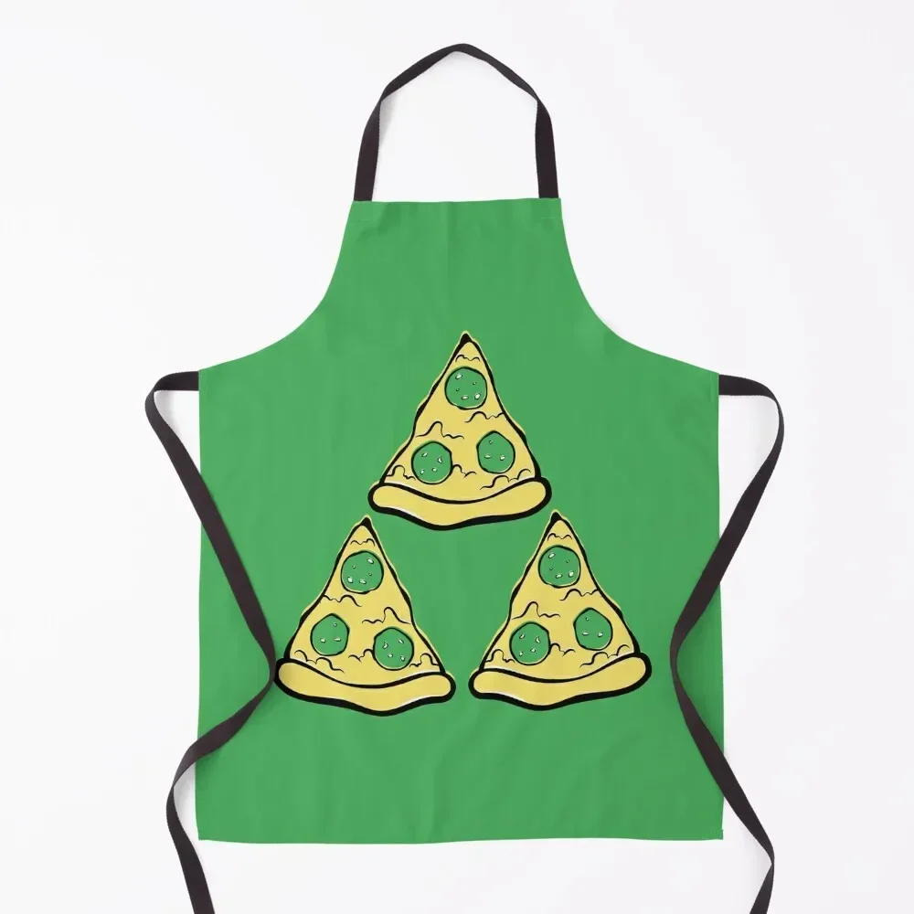

Pizza Pie-Force Green Apron Kitchen Apras Man Barista Dress Funny Apron