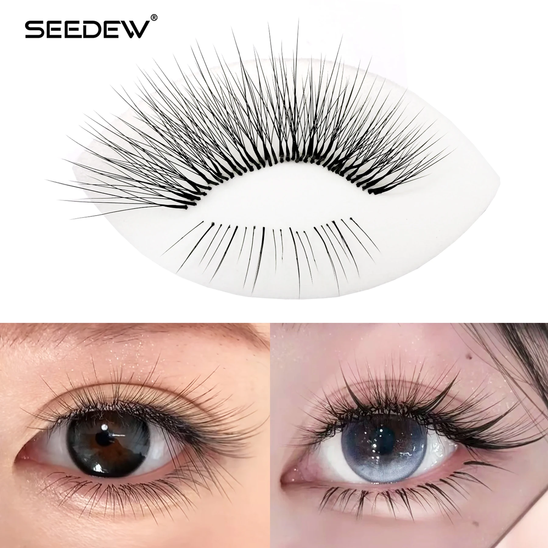 SEEDEW 4D W-Shape Camellia Vorgefertigte Volumen-Wimpernverlängerungen MIX 8-13mm W Lash Weiche Volumen-Wimpern für Salon-Wimpern-Stylisten