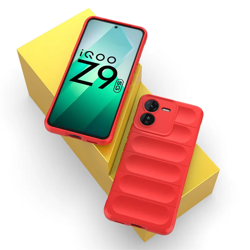 For IQOO Z9 5G Case IQOO Z9 5G Cover Cases Skin-Friendy Luxury Silicone Shockproof Protective Phone Back Cover For IQOO Z9 5G