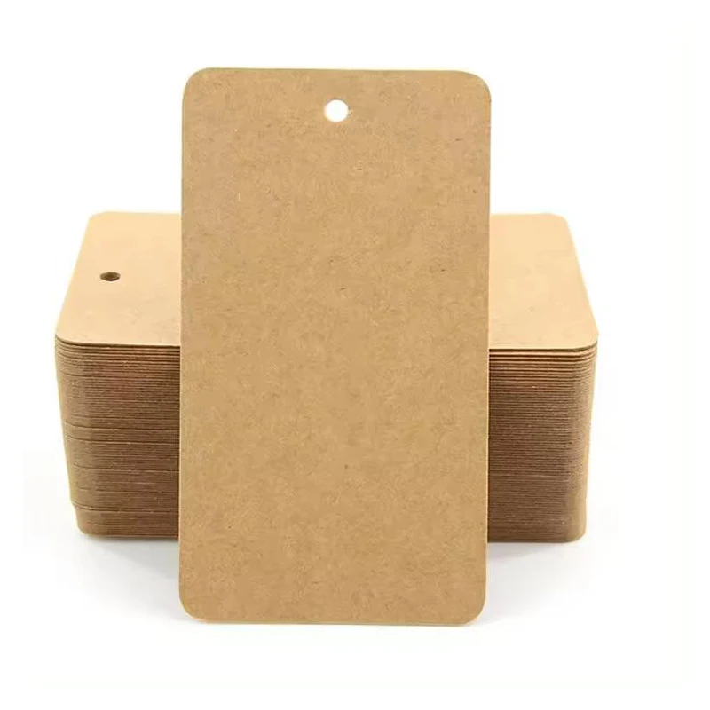 200Pcs DIY Brown Kraft Paper Blank Cardboard Handmade Wedding Gift Party Decoration Flowers Garment Labels Tags