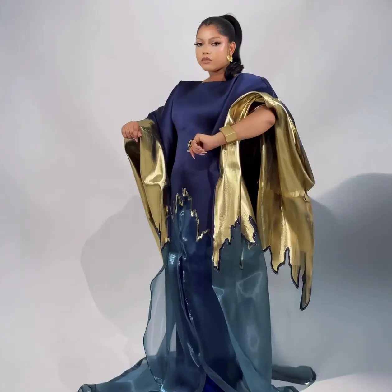 Lussuosi abiti africani per donna festa Abito in due pezzi con set di lingerie in pizzo abiti africani per donna Abiti africani 2025