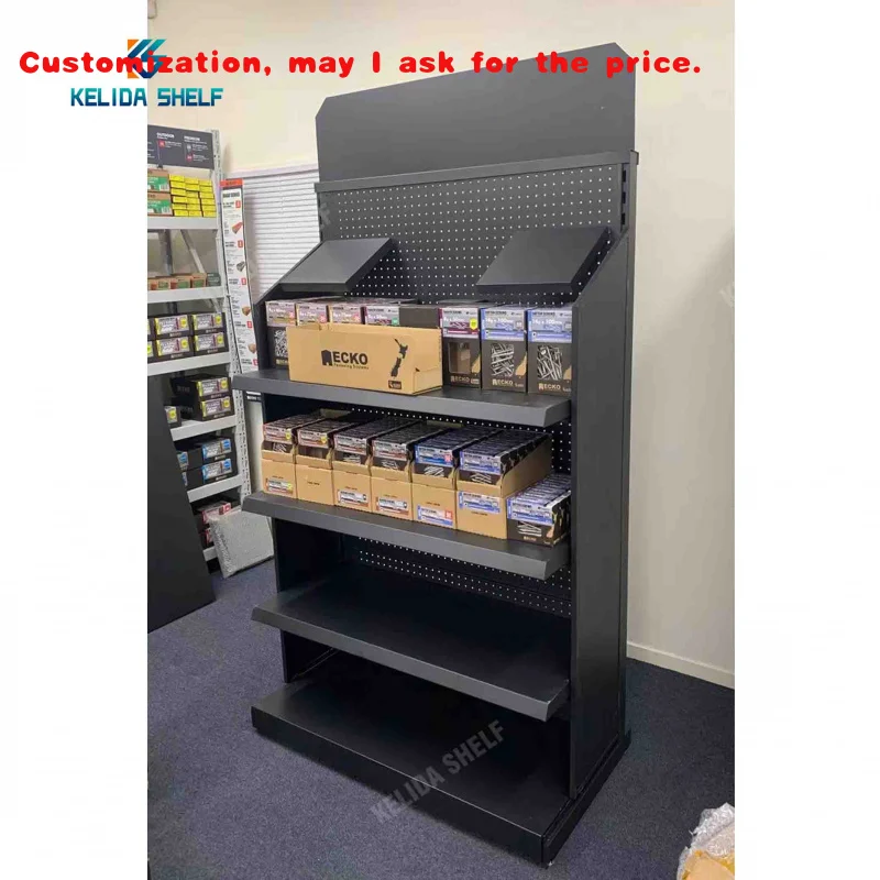 custom.Perforated Sheet Metal Display Auto Parts Display Rack