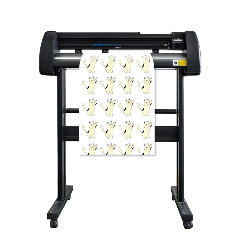 Hot Sale High Accuracy 720 Mm Auto Cutting Plotter High Speed  Graph Vinyl Cutting Machine Labels Trademark with Software