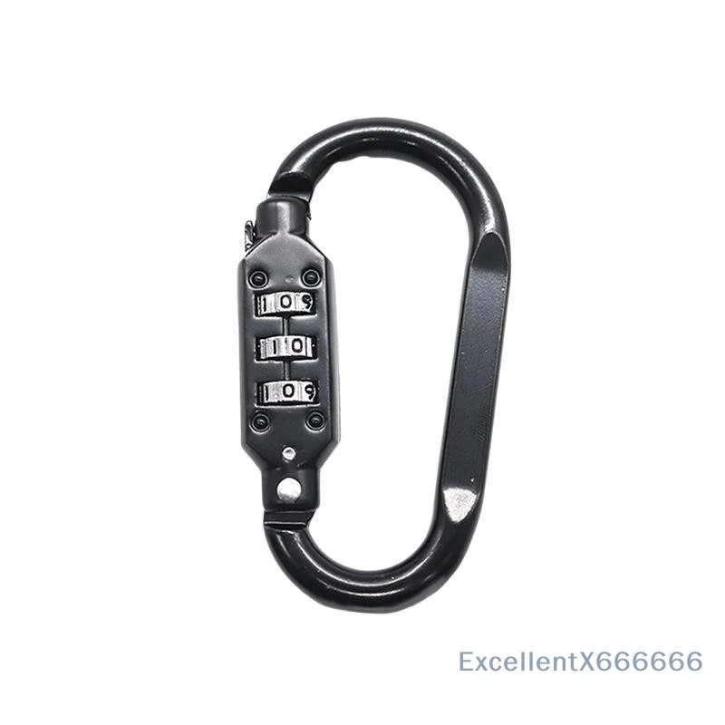 Aluminum Alloy Combination Lock Padlock Buckle Basket Helmet Lock Gourd Buckle Waterproof Anti-theft Hook
