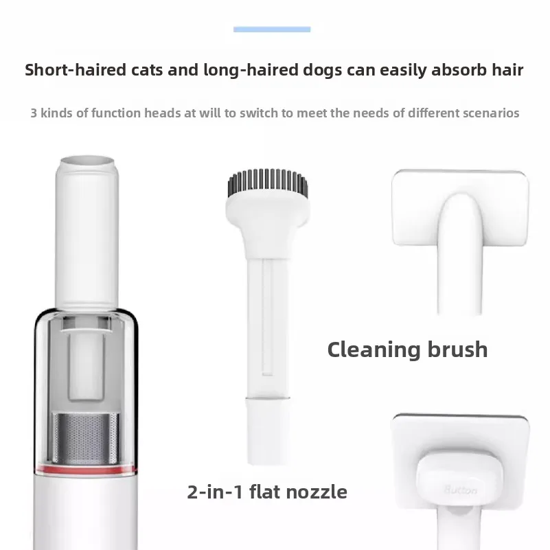 Pet care hair suction device cat dog vacuum cleaner all-in-one machine hair trimmer hair suction comb electric push shearing view 4