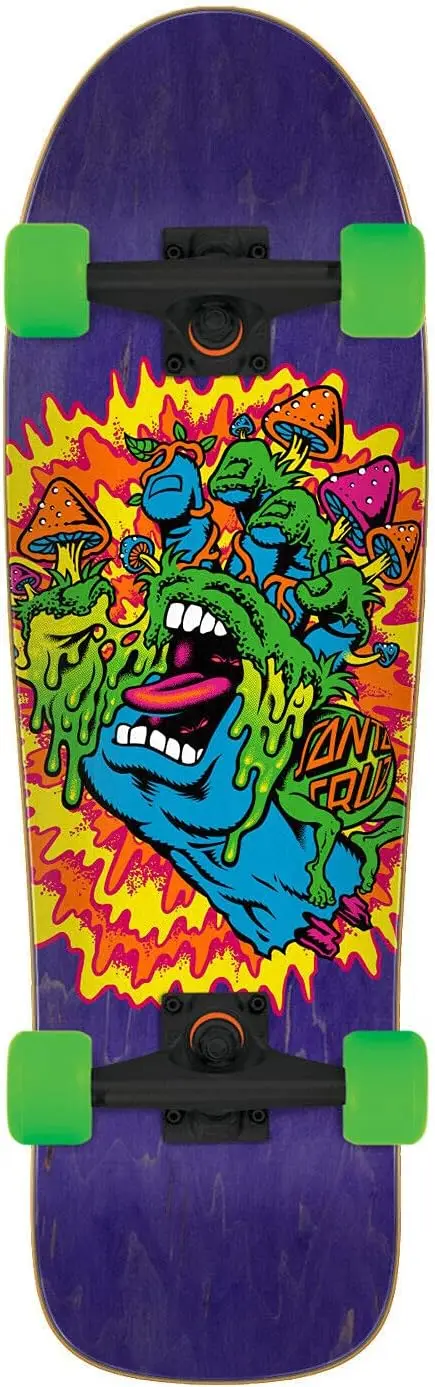 

Skateboard Complete Toxic Hand 80's Old School Shape 9.7" x 31.7"