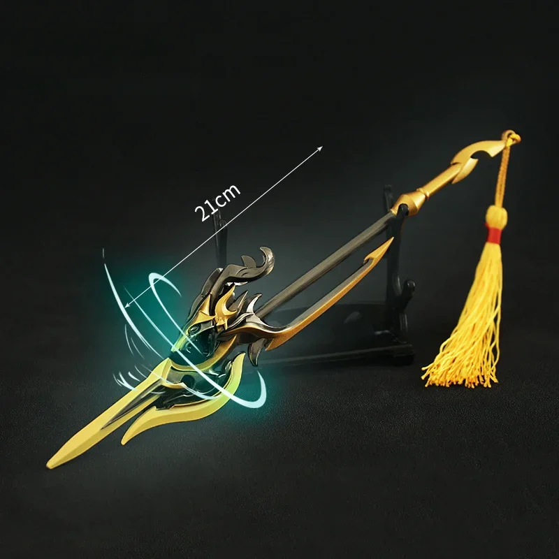 Armes de jeu King of Glory, Lv Bu, Nuhai, Linwei, modèle en alliage, jouets de décoration, cadeau de collection, 21cm