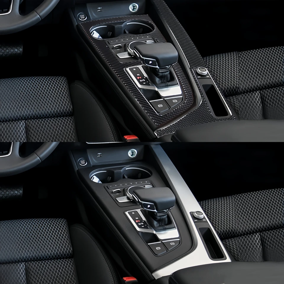 For Audi A4 B9 2017-2020 LHD/RHD A4 B9 Carbon Fiber Center Console