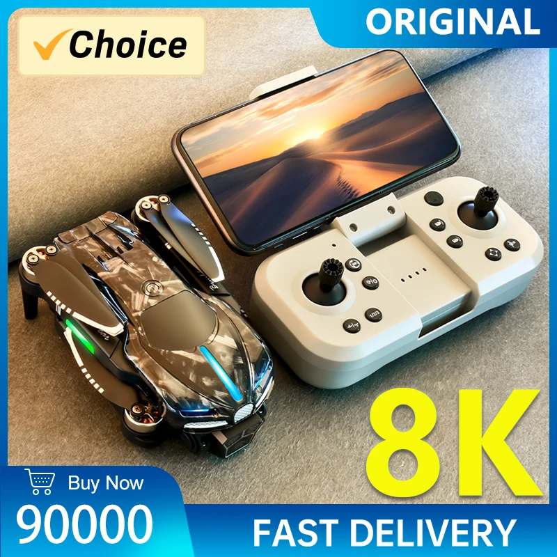 

Mini Drone 4K Professional HD Dual Camera Quadcopter RC Helicopter 360°Obstacle Avoidance WIFI FPV Aerial Aircraft Toy UAV 90000