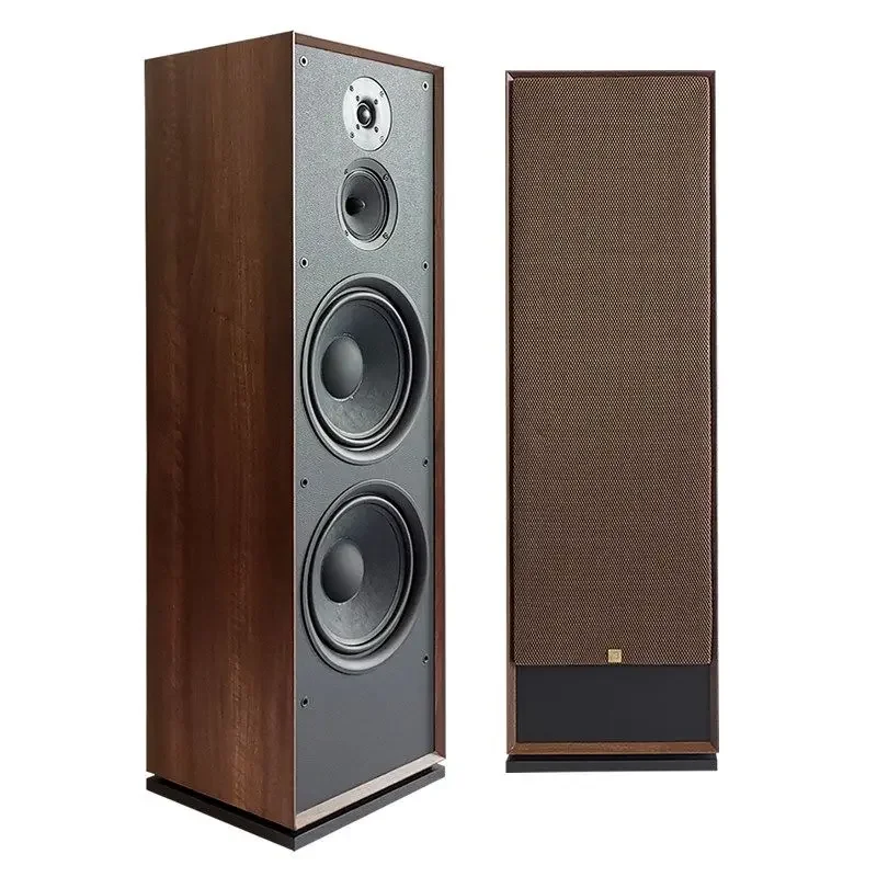 Wooden speaker high fidelity three-way frequency floor speaker, audiophile HIFI monitor speaker