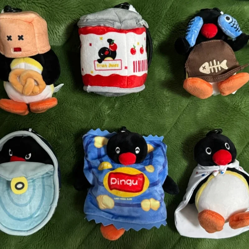 Genuino Pingu Hide And Seek Series Blind Box Peluche Ciondolo Giocattolo Da Collezione Alla Moda Appeso Ornamento Ragazze Casa Bambole Decorative