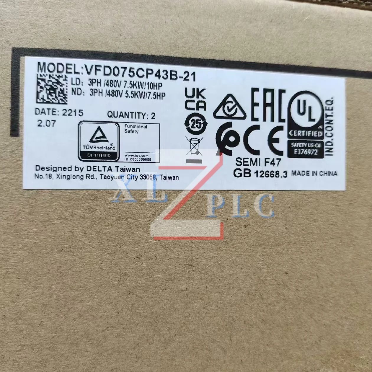 Baru Tersedia Konverter Frekuensi VFD075CP43B-21 VFD17AMS43AFSAA