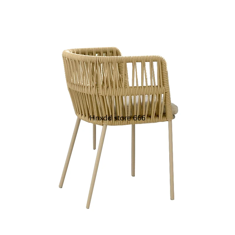 Nordic Outdoor Rope Table and Chair Kit Open Air Garden Balcony