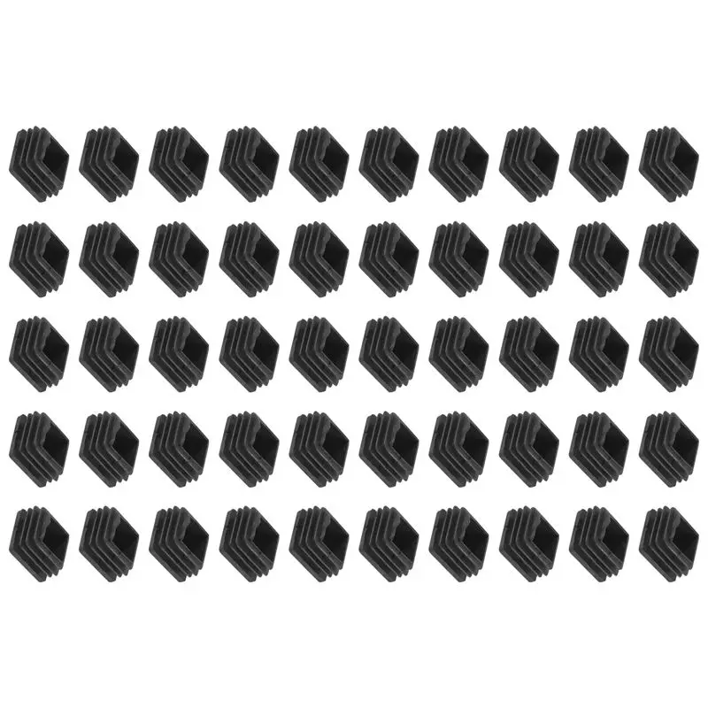 

A56P-Chair Leg Plastic Blanking End Cap Square Tube Insert Black 20Mmx20mm 50Pcs