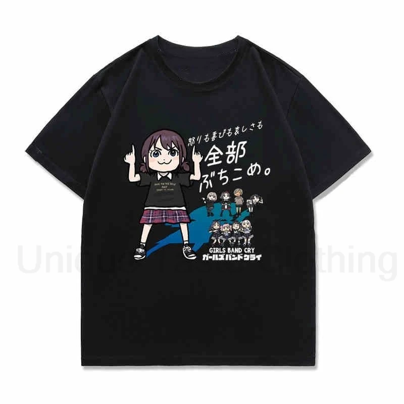 

Футболка Bang Dream ISERI NINA с милым мультяшным принтом, уличная одежда в стиле Харадзюку, аниме, мужские и женские летние хлопковые футболки с короткими рукавами