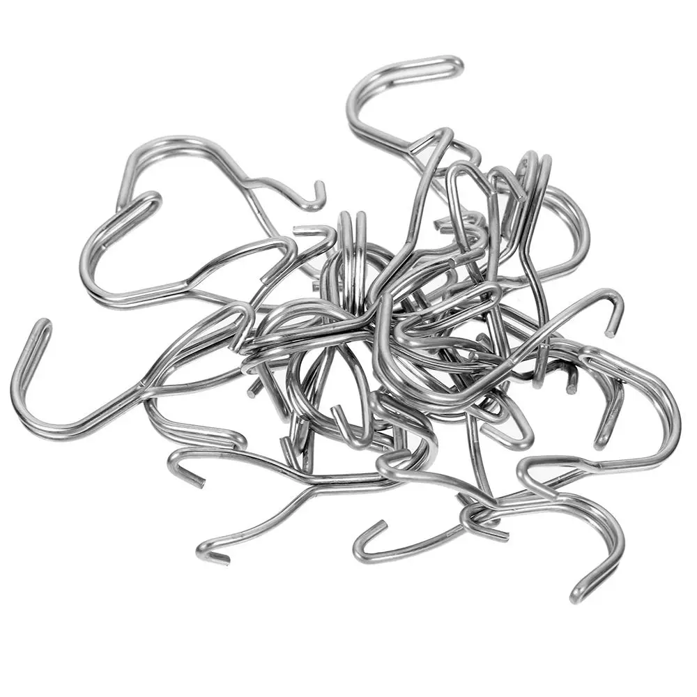 10Pcs Hardware Fastener Hanging Board Hole Hook 2.5cm/3.2cm Hole Distance Wall-Mounted Pegboard Plate Hook Steel Metal