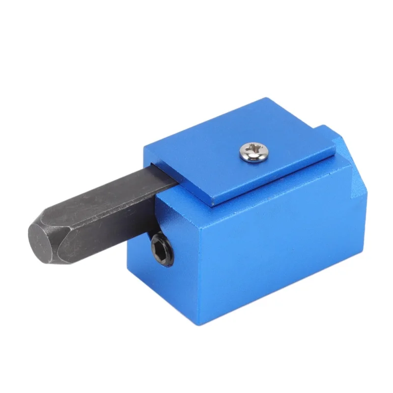 

Woodworking Right Angle Corner Chisel Square Recessed Hinge Door Lock Recess Corner Wood Chiseling Tool Blue