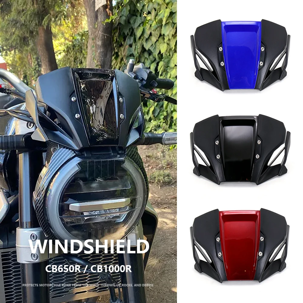 

For Honda cb650r 2019-2022 cb1000r 2018-2020 Motorcycle Modified Accessories Windshield Windscreen Front Screen Wind Deflector