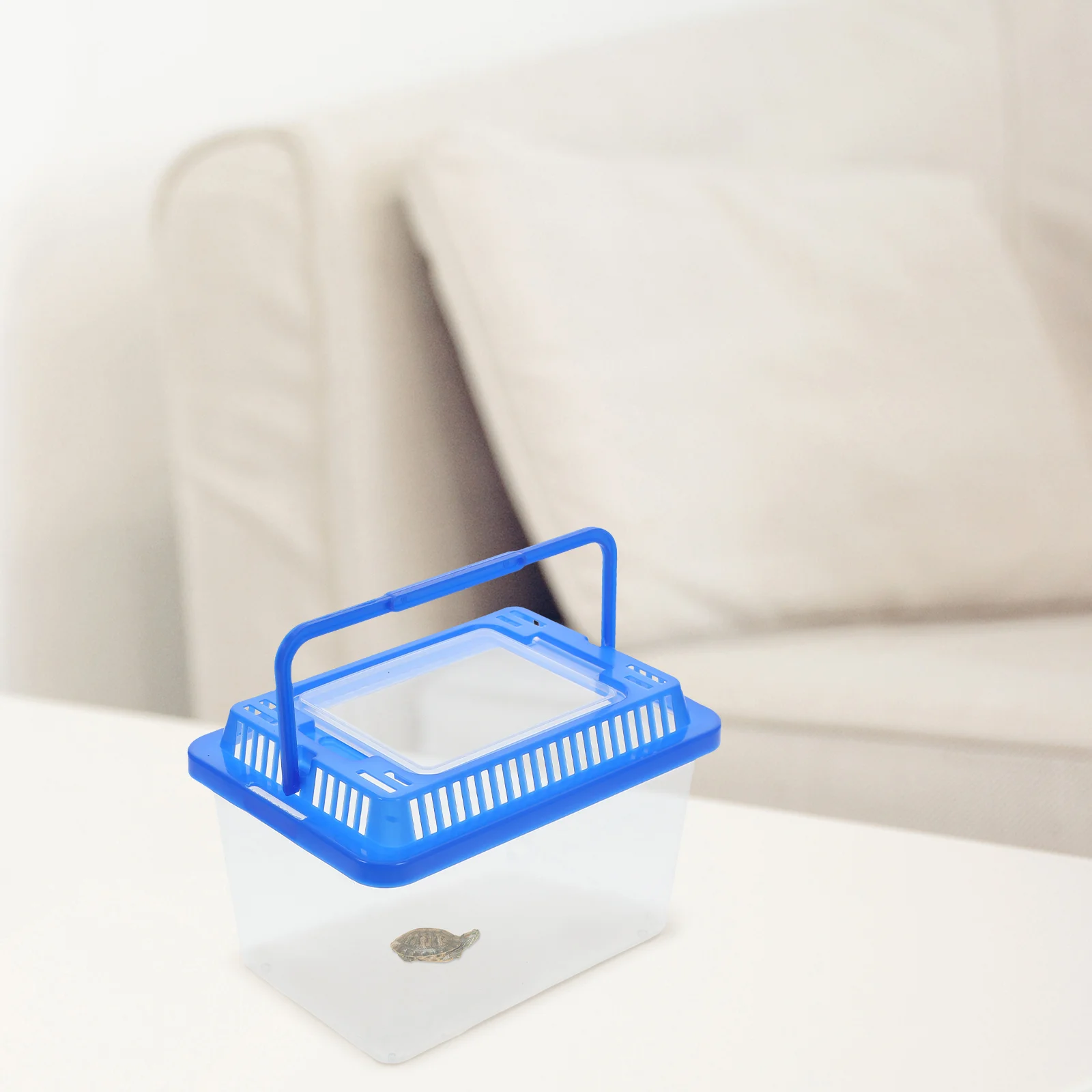 Portable Fish Tank With Lid Small Reptile Turtle Plastic Storage Tanks Pet Abs Mini Goldfish Aquarium Terrariums Clear Pet - Image 5