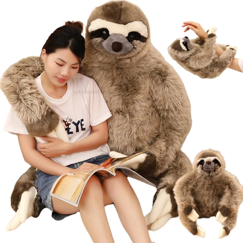 Simulation Plush Sloth Soft Dolls Animals Pillow Cartoon Creative Toys Baby Comfort  Christmas Halloween Birthday Gift for Boys