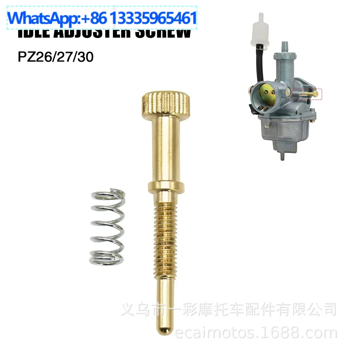 

20PCS motorcycle modification accessories PZ26 27 30mm carburetor idle adjustment screw kit M4X0.6