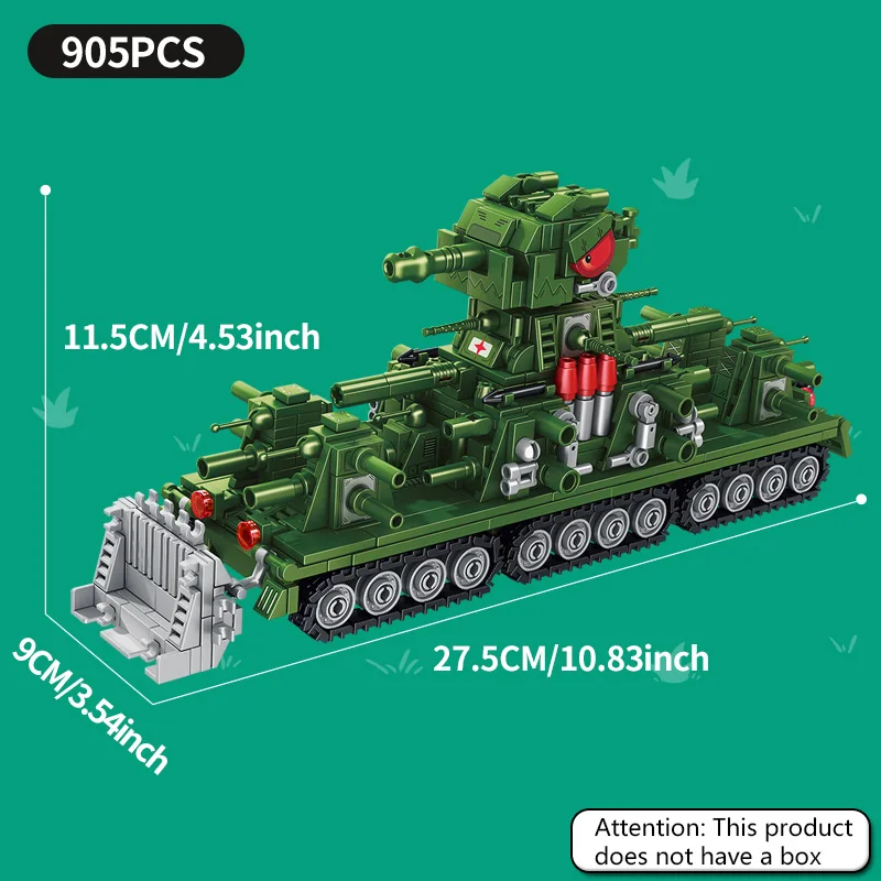 Tank World Puzzle Block Toy Assembly Set, Children's Handmade DIY Collection Models, Military Series Boys' Birthday Gifts