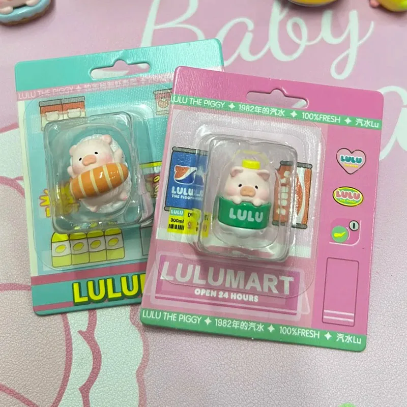 Lulu The Piggy Action Figure Lulumart Series Hangende kaarthangers Leuke volwassen popcollectie Creatief model speelgoedcadeau voor vriend
