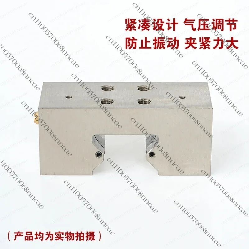 Rail Type Pneumatic Parallel Gripper, Normally Open with Limit Locking Block for Automation Pick & Place