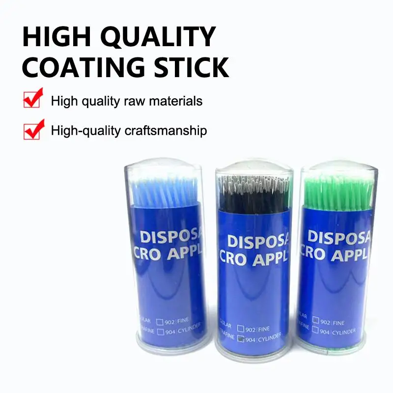 New Sale 100Pcs/Bottle Dental Micro Brush Applicators Brush Teeth Oral Dentist Materials Extension Tools