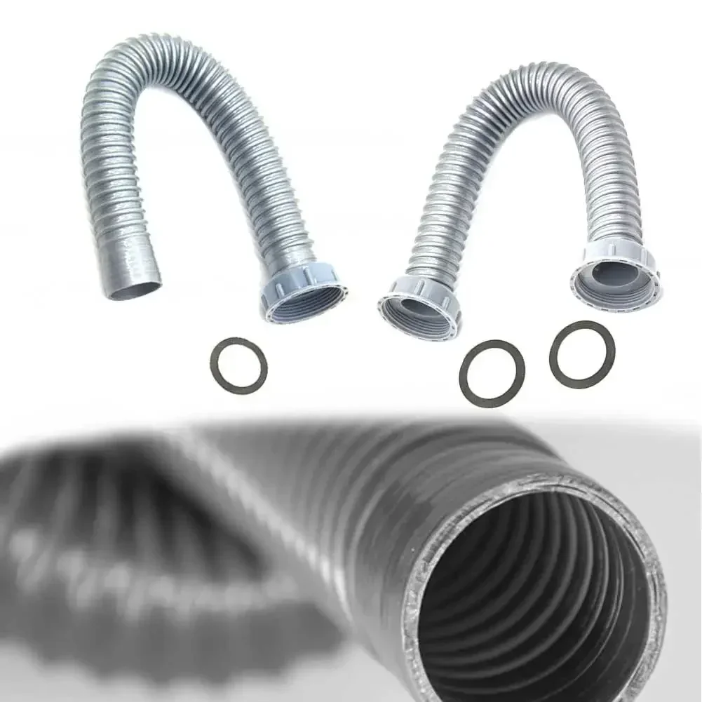 Sink Basin Water Drain Pipe Washbasin Double-end Extend Connection Hose For Bathroom Kitchen Downcomer Accessories