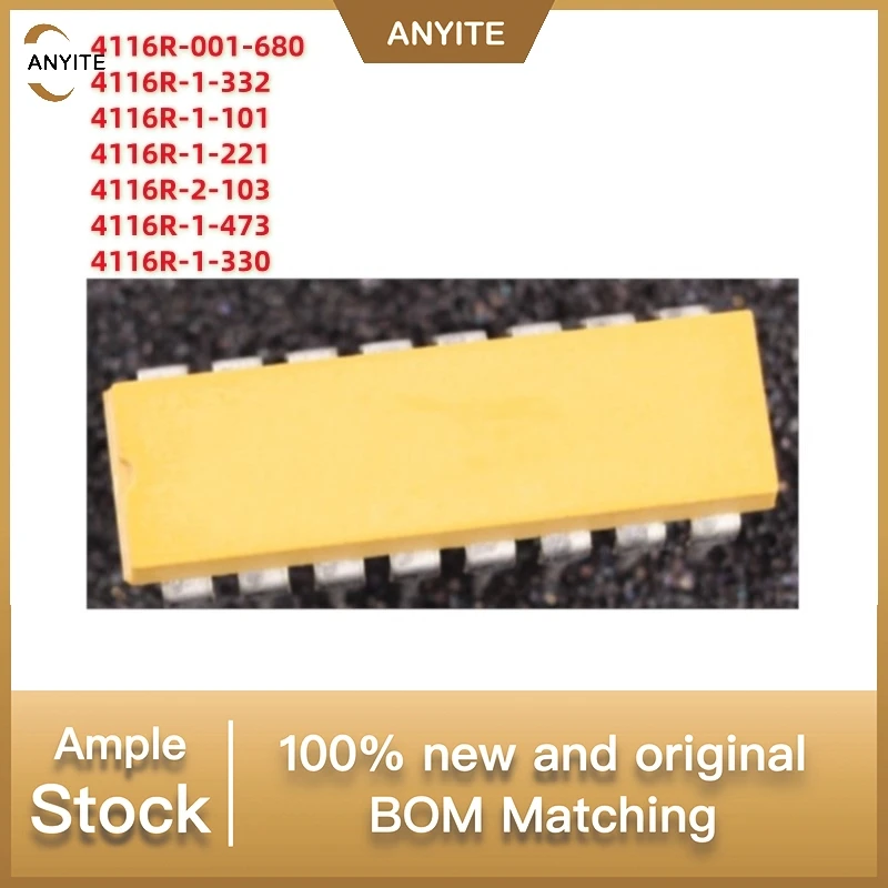 10Pcs/Lot 4116R-1-332  4116R-001-680 4116R-1-101 4116R-1-221 4116R-2-103 4116R-1-473  4116R