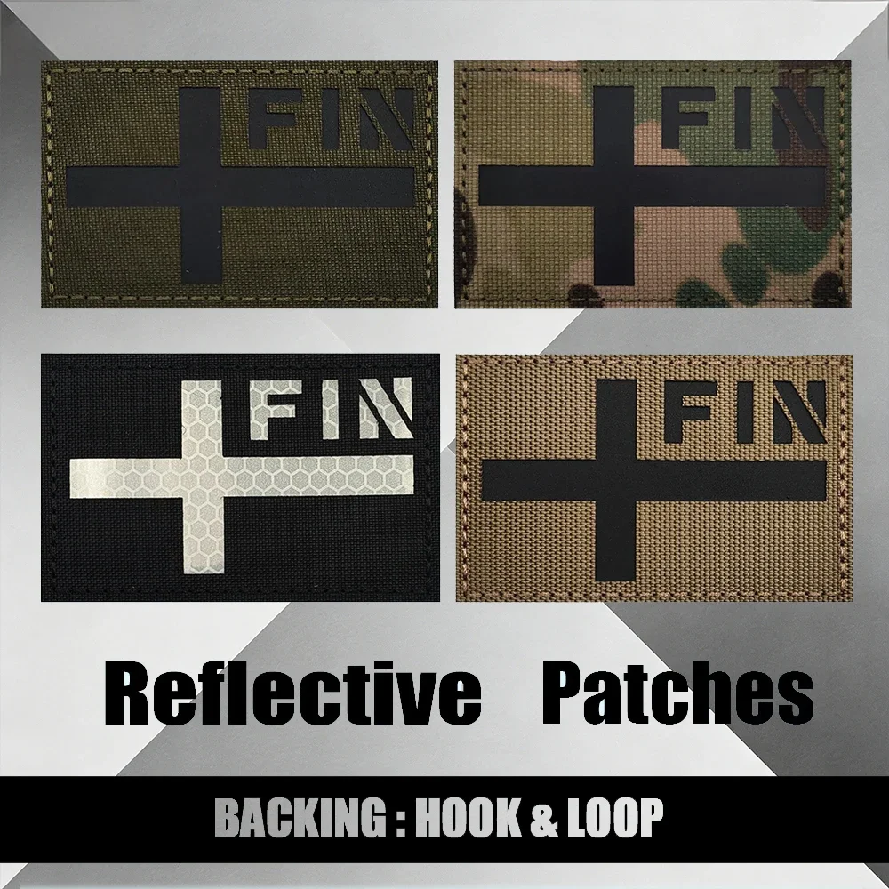 

Светоотражающие тактические ИК-нашивки с флагом Финляндии для курток, на плечо, для самостоятельного пришивания, с креплением на липучке