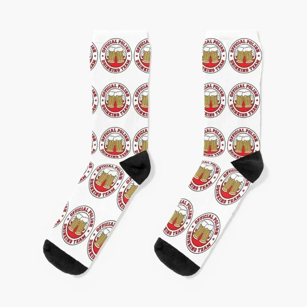 

Official Polish Drinking Team Beers and Flag Of Poland Socks winter gifts Wholesale Socks Female Men's