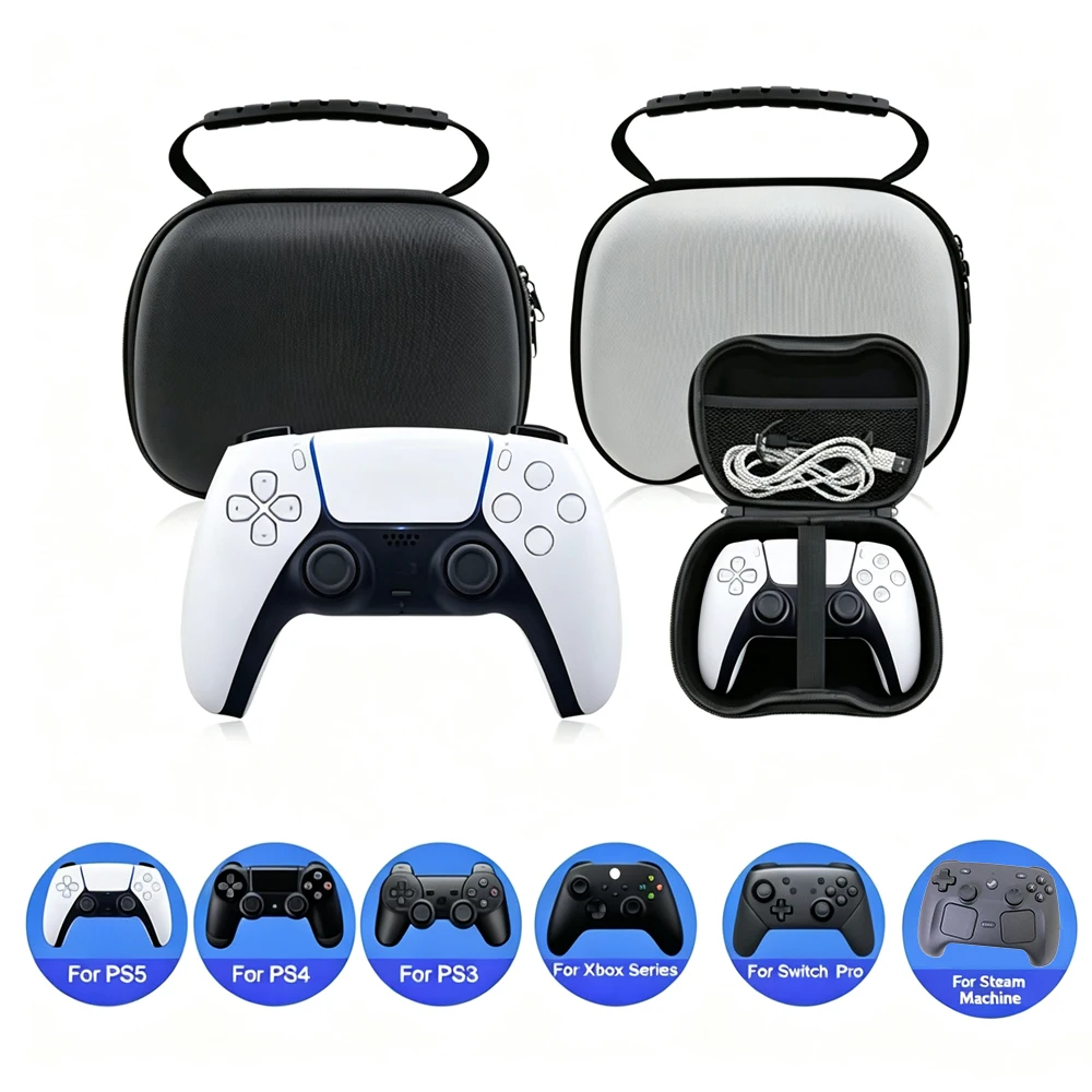 Bolsas de Transporte para Controle PS5, Capa Protetora para Controle PS4/3/Nintendo Switch 2 Pro/Máquinas Steam, Acessório para Gamepad