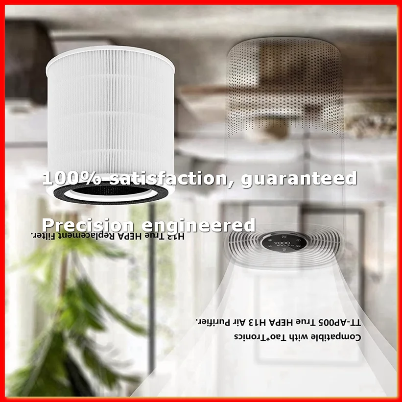 

AP005 Replacement Filters for TT-AP005 Air Purifier, H13 True HEPA and Activated Carbon Filter Accessories-ROWI