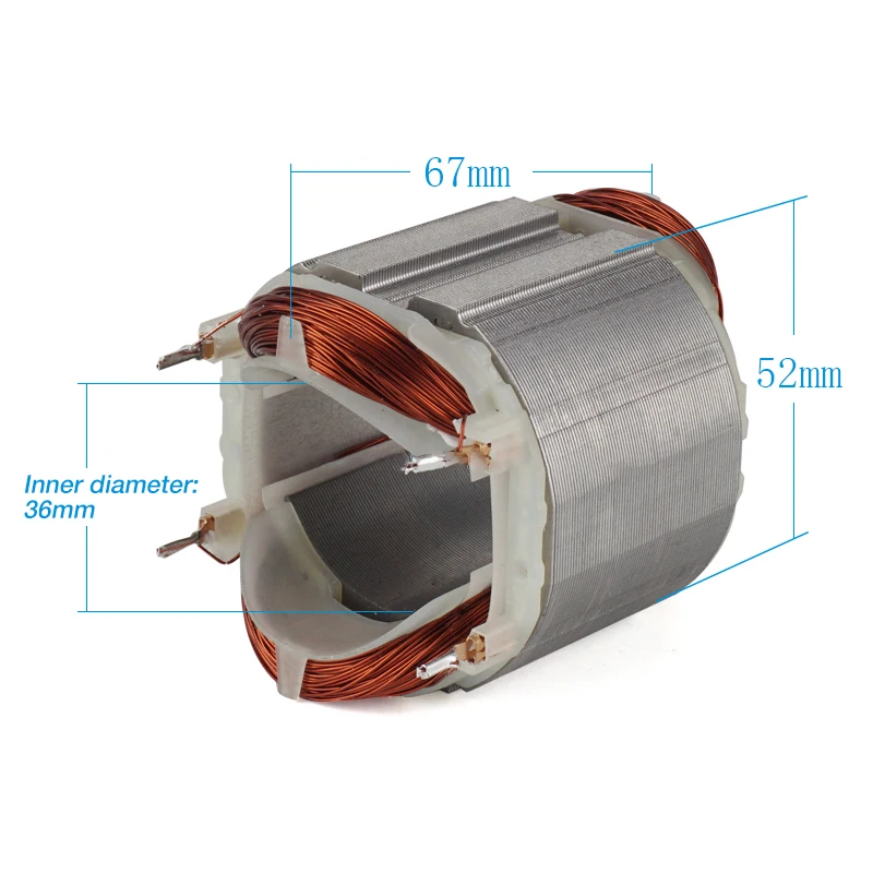 AC220-240V Rotor Coil for Bosch GBM400RE GBM500RE Power Tools Hand Drill Armature Rotor Anchor Stator Coil Replacement Parts