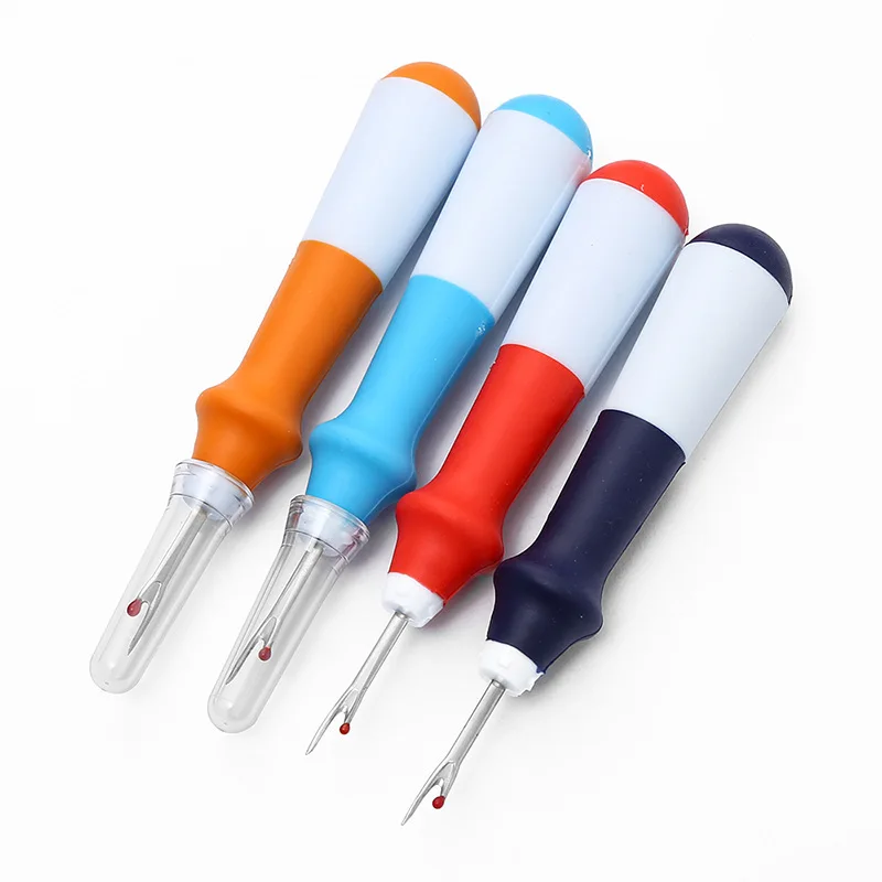 

Seam Ripper DIY Needlework Sewing Accessorie Thread Cutter Stitch Crafting Removal Silicone Round Handle Removing Thread Remover