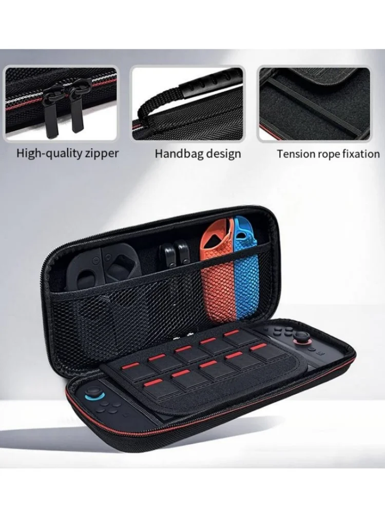 Een beschermende draagtasaccessoire voor Switch 2, met een gamekaartsleuf, een draagbare EVA-tas voor opslagruimte - afbeelding 2