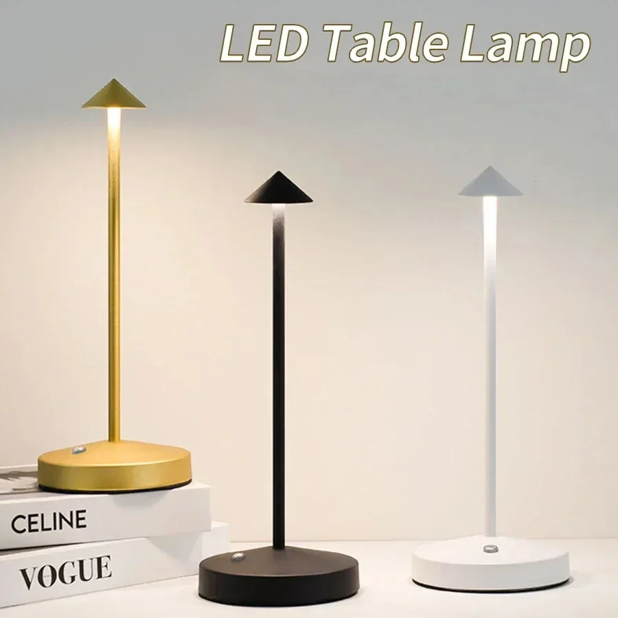 Wiederaufladbare Hotel-Tischlampe, Kreative Touch-LED-Tischlampe für Esszimmer, Bar, Café, Pina Pro Tischlampe, Dekorative Schreibtischlampe
