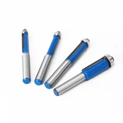 Router Bit 8 Shank Bearing Trimming Knife Double Edge Straight Knife For Wood Template Pattern Woodworking Cutter