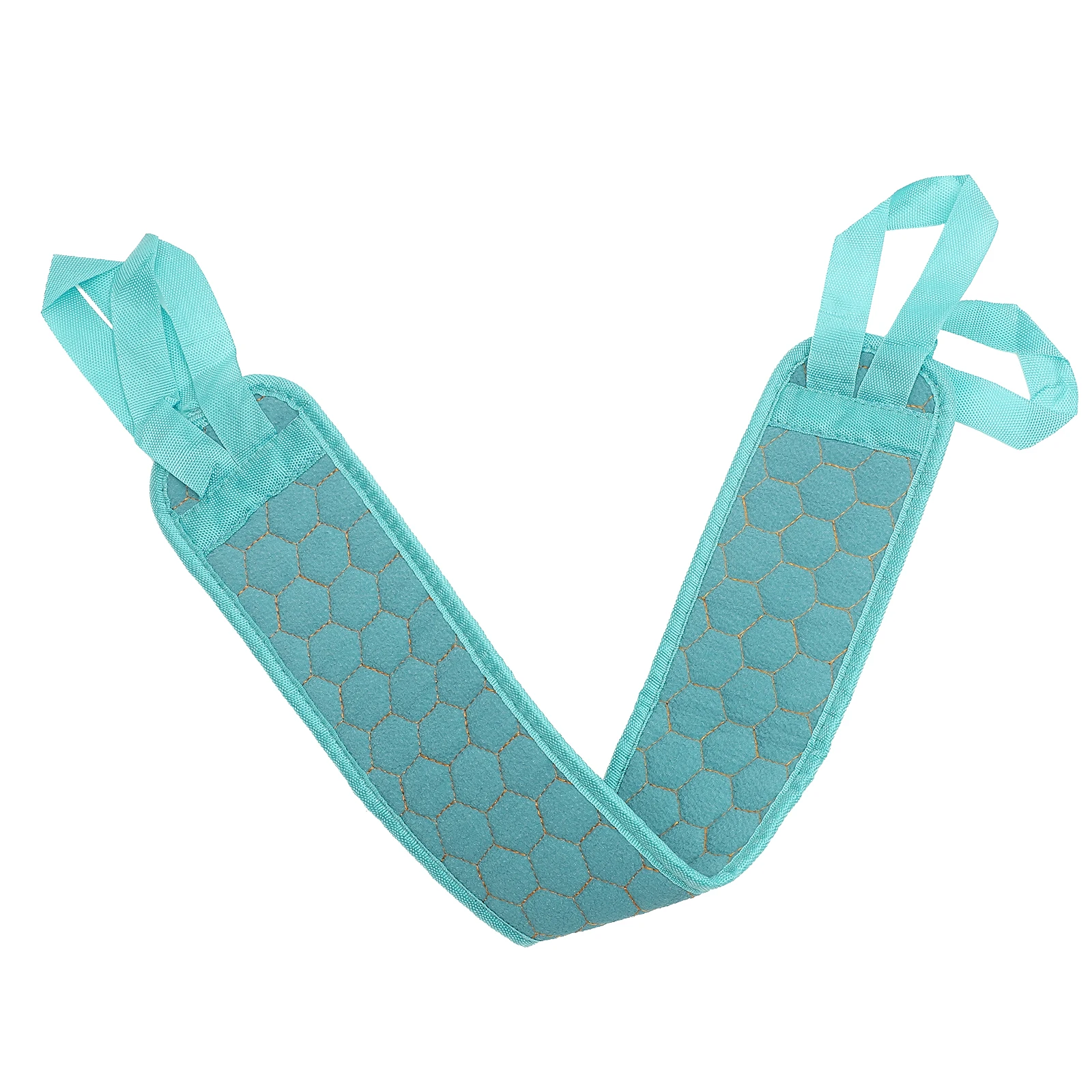 

1pc Thickened Back Rub Strip Exfoliating Bath Towel Long Durable Shower Towel For Body Cleaning Bathroom Supplies Blue