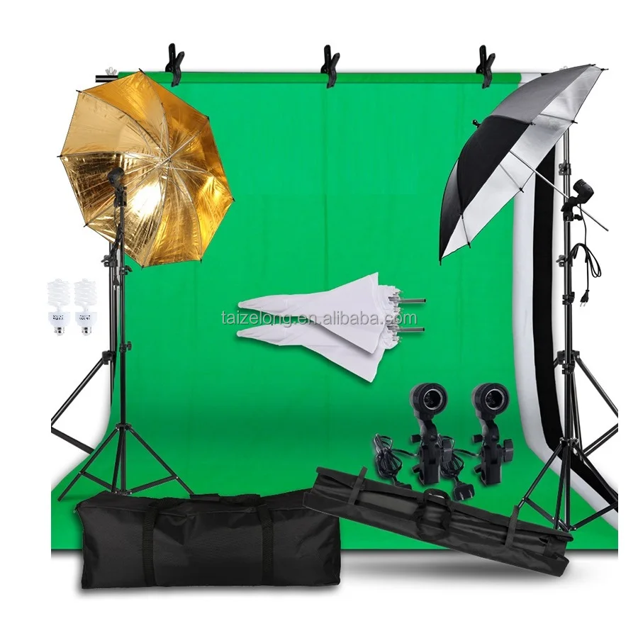 Photography 2x3m Photo Studio Kits Backdrop Stand Background Support System Continuous Light Softbox stand shooting background