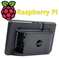 7DSI shell Raspberry Pi 4B official original 7-inch display screen, touch screen ABS black shell, beautiful