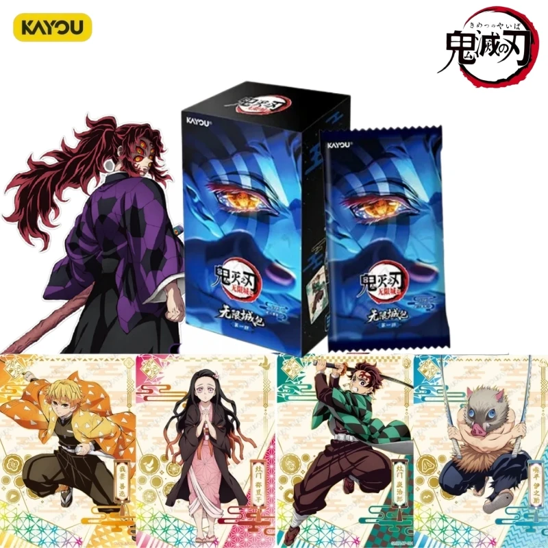 

KAYOU New Demo Slayer: Kimetsu No Yaiba Infinite City Edition Card Official Genuine Anime Peripheral Collection Toy Card