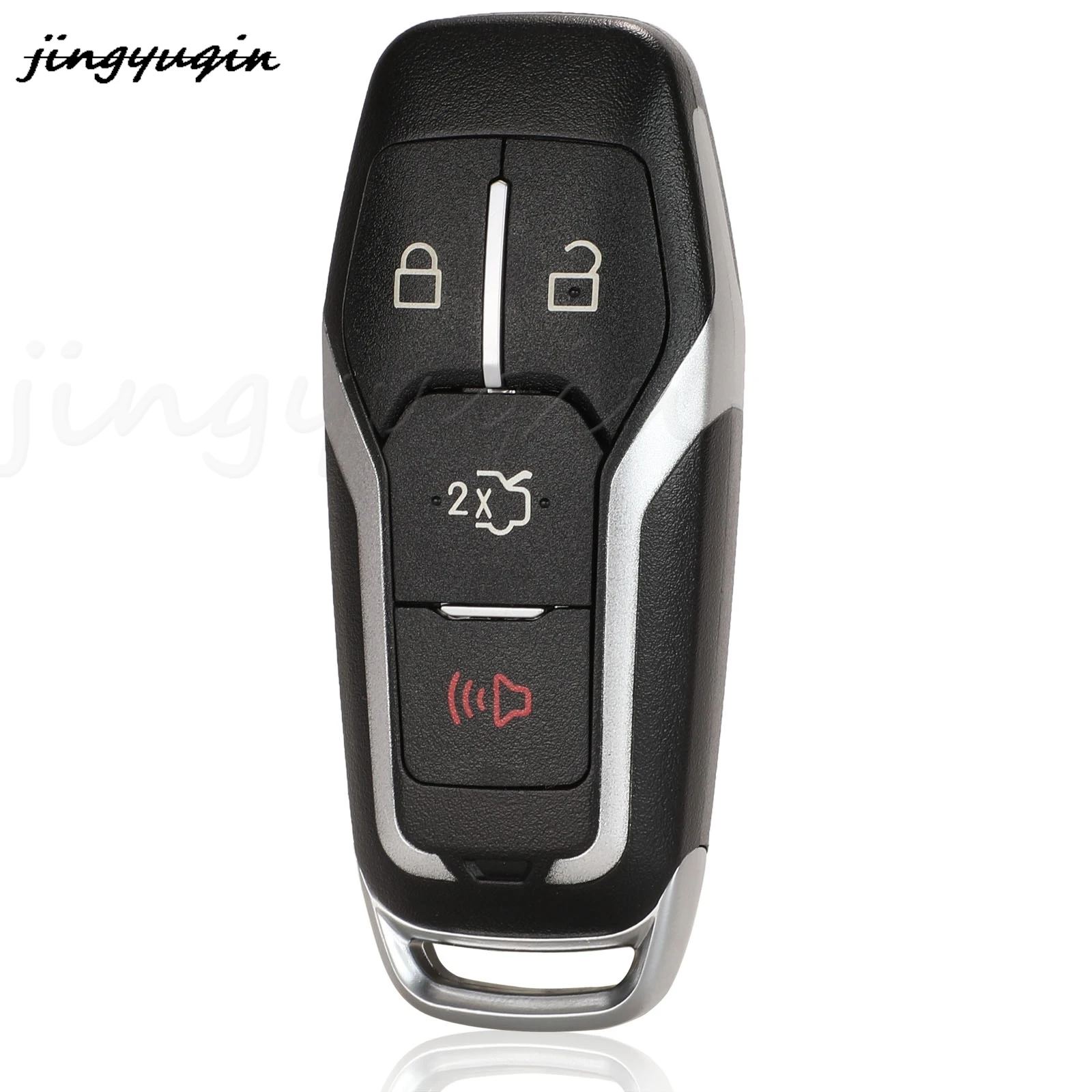 jingyuqin Smart Remote Key Case 3/4/5 Button For Ford Mustang Edge Explorer Fusion Mondeo Kuka Car Key Shell Uncut Blade