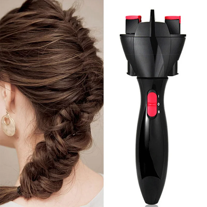 Portable Automatic Twist Fast Styling Hair Device Dual Tress DIY Electric Hair Knitting Tool Hairstyle Braider Tool