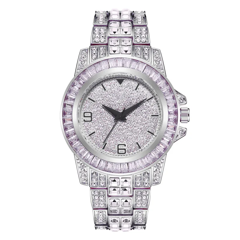 Brand Fashion Gold High end Diamond Inlaid Watch Water Diamond Watch Waterproof Quartz Watch Women's Watch Full Sky Star